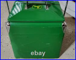 Foster & Rye Vintage/retro Metal Ice Cooler Ice Box JOHN DEERE Green