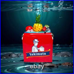 Free Shipping Metal Retro Cooler 13L Yakimoto Outdoor Ice Chest Camping Party RV