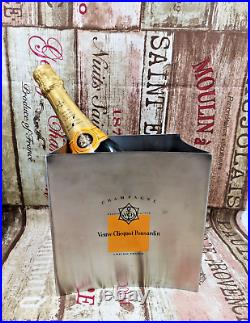 French Vintage Champagne Veuve Clicquot metal Cooler/ Bucket