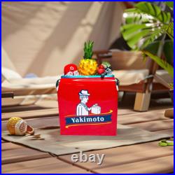 Fruit Freshness Metal Ice Cooler Box 13L Yakimoto for Camping Picnic Family Days