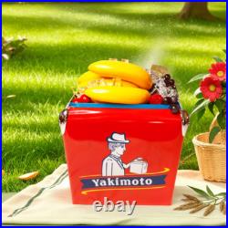 Fruit Freshness Metal Ice Cooler Box 13L Yakimoto for Camping Picnic Family Days