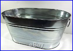 Galvanized Metal Ice Bucket Beverage Beer Drink Party Cooler Bucket15358