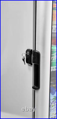 Glass Door Display Refrigerator 9.0 cu ft Commercial Beverage Cooler Silver Glass Door Display Refrigerator 9.0 cu ft Commercial Beverage Cooler Silver