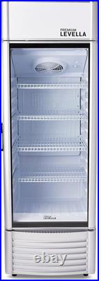 Glass Door Display Refrigerator 9.0 cu ft Commercial Beverage Cooler Silver Glass Door Display Refrigerator 9.0 cu ft Commercial Beverage Cooler Silver