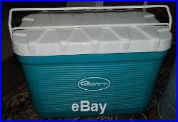 Gott Glavanized Water Cooler Plastic Teal Blue Model 1830 Metal Handles