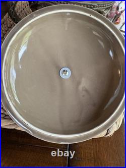 Gracious Goods Collection Ice Bucket Taupe With Metal Base MINT