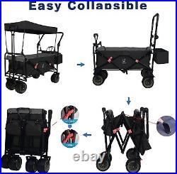 Gray Heavy Duty Collapsible Wagon Cart Cooler Bag Outdoor Folding Utility