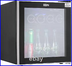 HBN Beverage Refrigerator 1.6Cu Ft/60 Can Drink Cooler With Adjustable Shelves