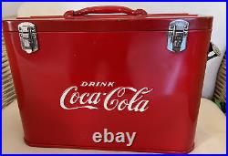 HTF RARE Vintage Drink Coca Cola Coke Cavalier Airline Pilot Chest Cooler