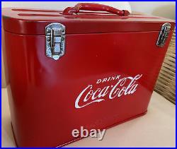 HTF RARE Vintage Drink Coca Cola Coke Cavalier Airline Pilot Chest Cooler