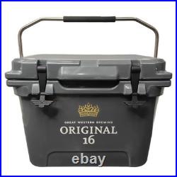 Hard Plastic 21 Quart Heavy-Duty Cooler with Metal Handle, Ultimate Insulation