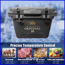 Hard Plastic 21 Quart Heavy-Duty Cooler with Metal Handle, Ultimate Insulation