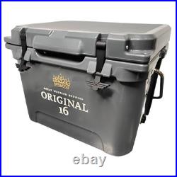Hard Plastic 21 Quart Heavy-Duty Cooler with Metal Handle, Ultimate Insulation