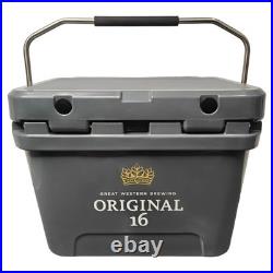 Hard Plastic 21 Quart Heavy-Duty Cooler with Metal Handle, Ultimate Insulation
