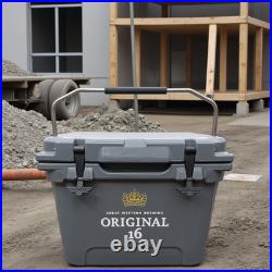 Hard Plastic 21 Quart Heavy-Duty Cooler with Metal Handle, Ultimate Insulation