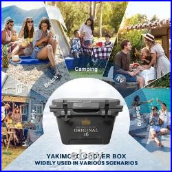 Hard Plastic 21 Quart Heavy-Duty Cooler with Metal Handle, Ultimate Insulation