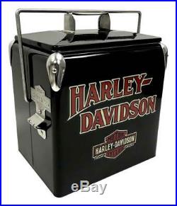 Harley-Davidson Bar & Shield Retro Metal Cooler 13 liter, Black HDX-98504