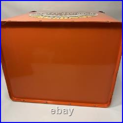 Harley-Davison Cooler Box Orange Retro-Metal With Bottle Opener 96972-12V Harley-Davison Cooler Box Orange Retro-Metal With Bottle Opener 96972-12V