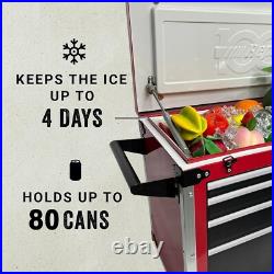 Heavy-Duty 48L Cooler with Locking Latches 80-Can Capacity, 4-Day Ice Life Heavy-Duty 48L Cooler with Locking Latches 80-Can Capacity, 4-Day Ice Life