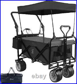 Heavy Duty Collapsible Cart Wagon Cooler Bag Outdoor Folding Utility