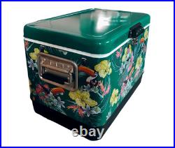 Heavy Duty Insulated 54Qt Ice Chest with Integrated Drain Port & Bottle Opener