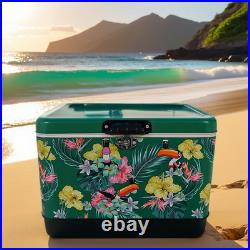 Heavy Duty Insulated 54Qt Ice Chest with Integrated Drain Port & Bottle Opener