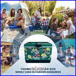 Heavy Duty Insulated 54Qt Ice Chest with Integrated Drain Port & Bottle Opener