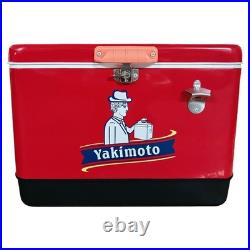 Heavy Duty Insulated Ice Bucket Vintage 54Qt Large Capacity Portable Ice Box