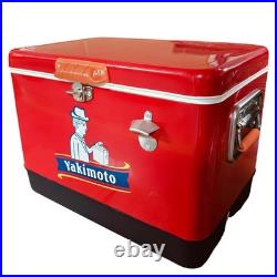 Heavy Duty Insulated Ice Bucket Vintage 54Qt Large Capacity Portable Ice Box