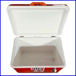 Heavy Duty Insulated Ice Bucket Vintage 54Qt Large Capacity Portable Ice Box