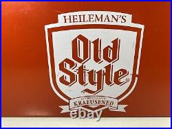 Heileman's Old Style Vintage Metal Beer Cooler Red 18x12x10 Advertising Chest