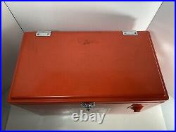 Heileman's Old Style Vintage Metal Beer Cooler Red 18x12x10 Advertising Chest