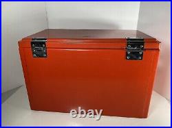 Heileman's Old Style Vintage Metal Beer Cooler Red 18x12x10 Advertising Chest