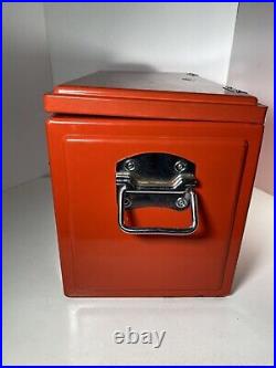 Heileman's Old Style Vintage Metal Beer Cooler Red 18x12x10 Advertising Chest