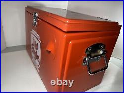 Heileman's Old Style Vintage Metal Beer Cooler Red 18x12x10 Advertising Chest