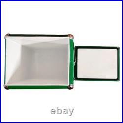 Heineken 14Qt Metal Cooler Retro Green Portable Beer Ice Chest Tailgate BBQ Gift