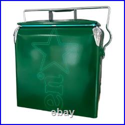 Heineken Portable Insulated Outdoor Cooler, 14Qt Beer&Beverage Metal Ice Bucket Heineken Portable Insulated Outdoor Cooler, 14Qt Beer&Beverage Metal Ice Bucket
