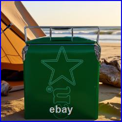 Heineken Portable Insulated Outdoor Cooler, 14Qt Beer&Beverage Metal Ice Bucket Heineken Portable Insulated Outdoor Cooler, 14Qt Beer&Beverage Metal Ice Bucket