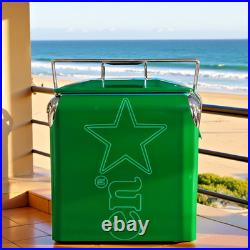 Heineken Vintage 14Qt Cooler Box, Portable Ice Chest to Elevate Your Beach Day Heineken Vintage 14Qt Cooler Box, Portable Ice Chest to Elevate Your Beach Day