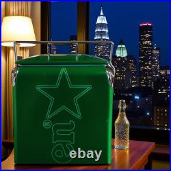 Heineken Vintage 14Qt Cooler Box, Portable Ice Chest to Elevate Your Beach Day Heineken Vintage 14Qt Cooler Box, Portable Ice Chest to Elevate Your Beach Day