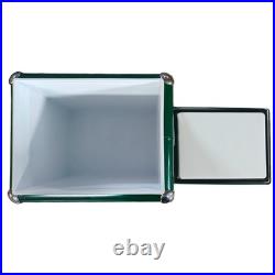 Heineken Vintage Metal Ice Box, 14-Quart All-Purpose Ice Bucket for Outings