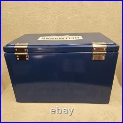 Hellmann's Big Ten Metal Cooler Blue White Bottle Opener 17.5X11.5 Handles RARE