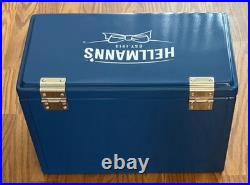 Hellmann's Mayonnaise Promo Retro Metal Cooler Blue with Bottle Opener Ice Chest