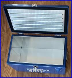 Hellmann's Mayonnaise Promo Retro Metal Cooler Blue with Bottle Opener Ice Chest
