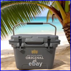 High Quality Heavy Duty 21-Quart Ice Chest with Metal Handles for Camping Beach