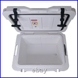 High-quality 21Qt rigid plastic cooler with thickened walls, heavy-duty ice Box