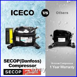 ICECO 47QT Portable Car Freezer Fridge Compact Refrigerator Cooler With Cover