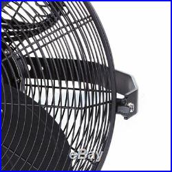 ILiving ILG8E18-15 18 Inch Wall Mounted Adjustable Outdoor Waterproof Fan, Black