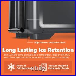 IRIS USA Hugel 64 QT Wheeled Cooler, Heavy-Duty Ice Chest with Metal Buckles