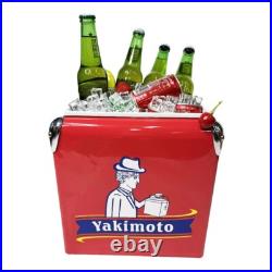 Ice Chest Vintage Metal Yakimoto Outdoor Rolling Steel Legacy Cooler